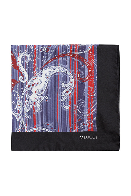 Платок для мужчин бренда Meucci (Италия), арт. SE118/2 - фото. Цвет: Синий/красный. Купить в интернет-магазине https://shop.meucci.ru
