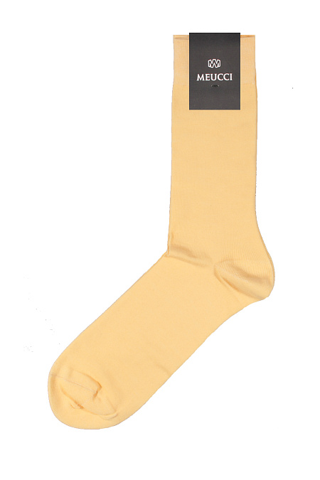 Носки из бамбука  для мужчин бренда Meucci (Италия), арт. B07/10 - фото. Цвет: Желтый . Купить в интернет-магазине https://shop.meucci.ru
