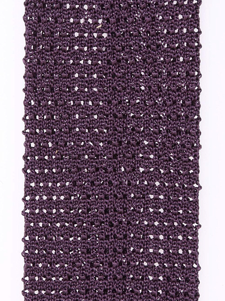 Вязаный фиолетовый галстук для мужчин бренда Meucci (Италия), арт. 1295/20 - фото. Цвет: Фиолетовый. Купить в интернет-магазине https://shop.meucci.ru
