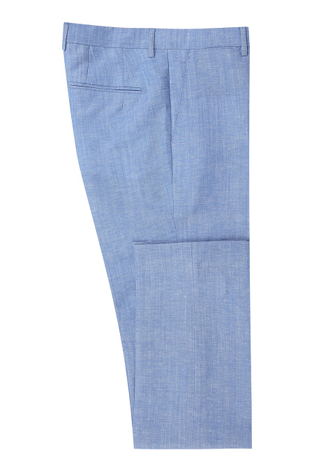 Мужские брендовые брюки арт. AN102 SKY Meucci (Италия) - фото. Цвет: Голубой. Купить в интернет-магазине https://shop.meucci.ru
