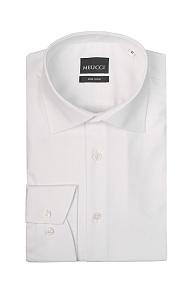 Рубашка белая с микродизайном  (SL 9020 R 0191 BAS/231104)