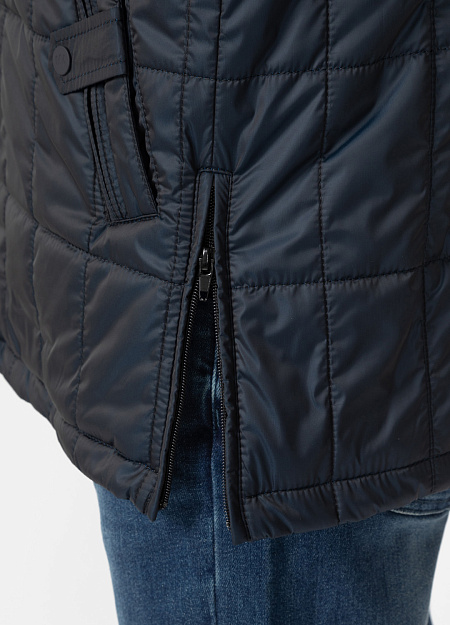 Классическая стёганая куртка для мужчин бренда Meucci (Италия), арт. 8888 - фото. Цвет: Тёмно-синий. Купить в интернет-магазине https://shop.meucci.ru
