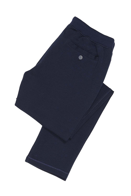 Мужские брендовые брюки арт. E161350 DANUBIO Meucci (Италия) - фото. Цвет: Синий. Купить в интернет-магазине https://shop.meucci.ru
