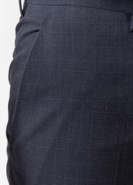 Мужские брюки  арт. 1065/92460/402 Meucci (Италия) - фото. Цвет: Серый в клетку. Купить в интернет-магазине https://shop.meucci.ru
