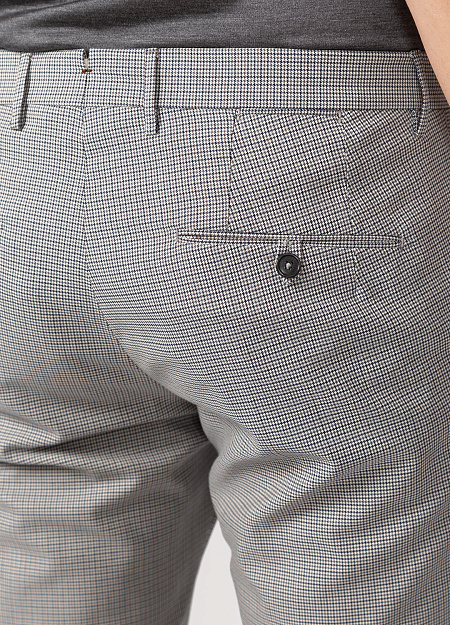 Мужские брендовые серые брюки с микродизайном арт. MZ1379X GREY Meucci (Италия) - фото. Цвет: Серый с микродизайном. Купить в интернет-магазине https://shop.meucci.ru
