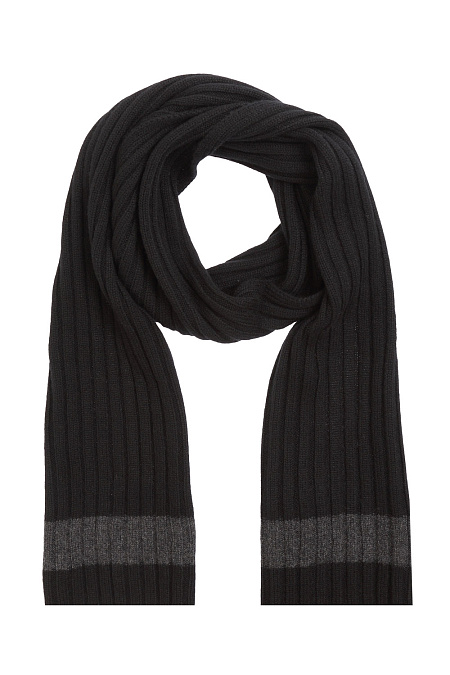Темно-серый шарф из кашемира для мужчин бренда Meucci (Италия), арт. 13164/15562/099 - фото. Цвет: Чёрный/серый. Купить в интернет-магазине https://shop.meucci.ru
