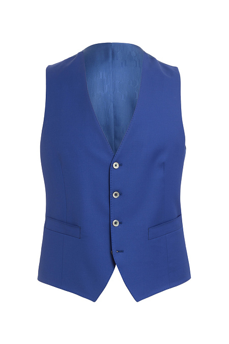 Классический жилет ярко-синего цвета для мужчин бренда Meucci (Италия), арт. MI 4546062/1172 - фото. Цвет: Синий. Купить в интернет-магазине https://shop.meucci.ru

