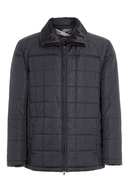 Куртка для мужчин бренда Meucci (Италия), арт. 2266/4 - фото. Цвет: Черный. Купить в интернет-магазине https://shop.meucci.ru
