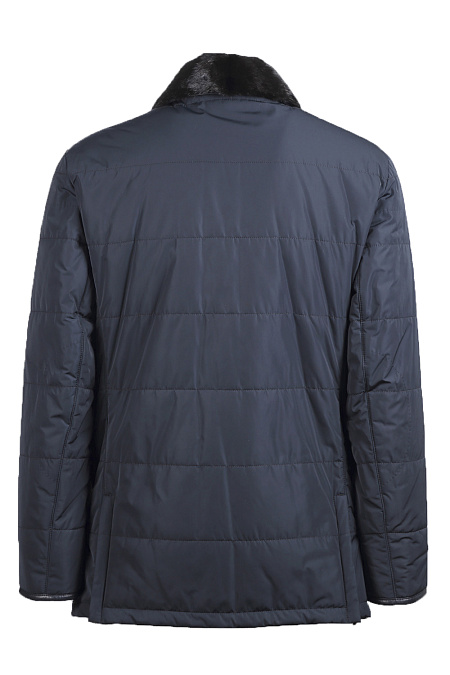 Утепленная куртка темно-синего цвета для мужчин бренда Meucci (Италия), арт. 8868 - фото. Цвет: Тёмно-синий. Купить в интернет-магазине https://shop.meucci.ru
