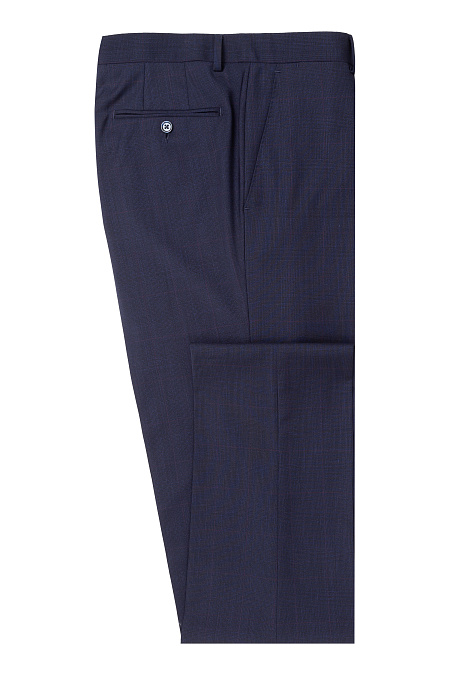 Мужские брендовые классические синие брюки арт. MI 30081/9026 Meucci (Италия) - фото. Цвет: Синий. Купить в интернет-магазине https://shop.meucci.ru
