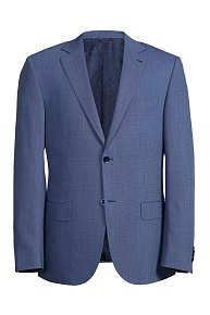 Пиджак серо-синего цвета из тонкой шерсти (MI 2200162/1194)