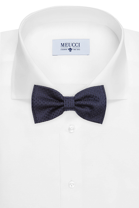 Бабочка для мужчин бренда Meucci (Италия), арт. J1432/1 - фото. Цвет: Темно-синий. Купить в интернет-магазине https://shop.meucci.ru

