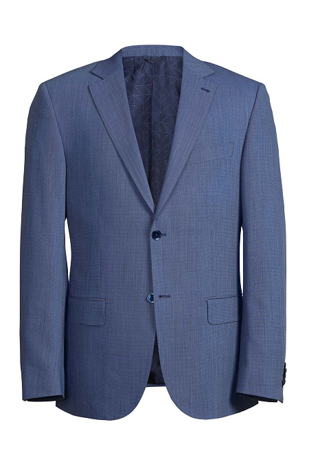 Мужской классический костюм серо-синего цвета с микродизайном Meucci (Италия), арт. MI 2200162/1194 - фото. Цвет: Серо-синий, микродизайн.