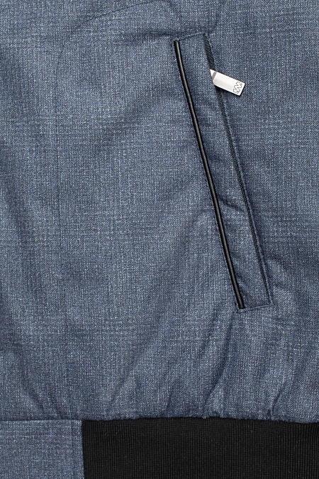 Короткая куртка-бомбер серого цвета  для мужчин бренда Meucci (Италия), арт. 6546 - фото. Цвет: Серый, принт. Купить в интернет-магазине https://shop.meucci.ru
