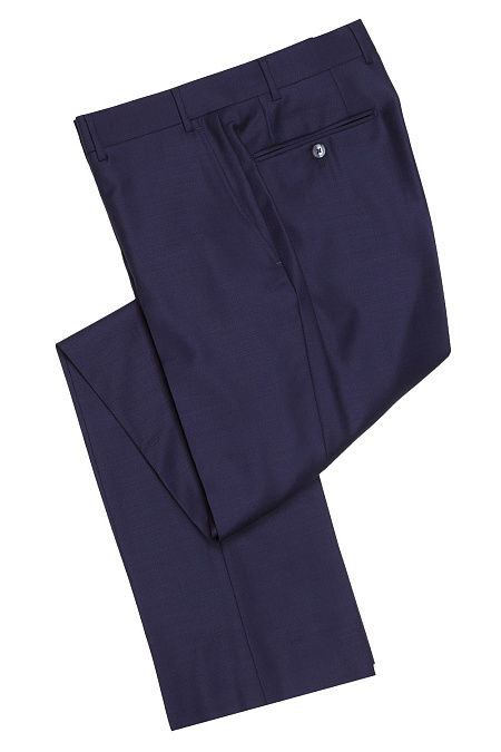 Мужские брендовые темно-синие брюки, шерсть арт. CL 30043/3085 Meucci (Италия) - фото. Цвет: Темно-синий. Купить в интернет-магазине https://shop.meucci.ru
