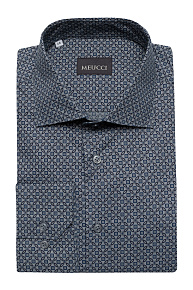 Рубашка с орнаментом серо-синего цвета (SL 902020 R 91CN/302106)