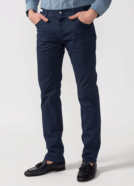 Мужские брендовые темно-синие джинсы арт. T135 TRZ/670 Meucci (Италия) - фото. Цвет: Темно-синий. Купить в интернет-магазине https://shop.meucci.ru
