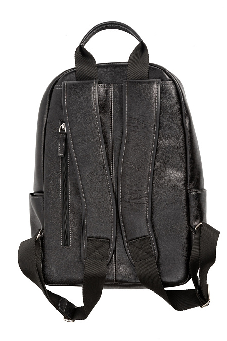 Кожаный рюкзак для мужчин бренда Meucci (Италия), арт. О - 78151 - фото. Цвет: Черный. Купить в интернет-магазине https://shop.meucci.ru
