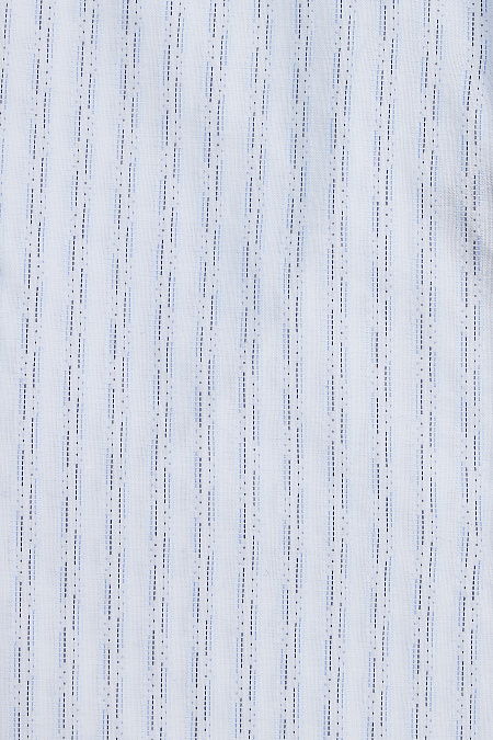 Модная мужская хлопковая рубашка с коротким рукавом  арт. SL 90102 R 23172/141317K Meucci (Италия) - фото. Цвет: Белый в полоску. 