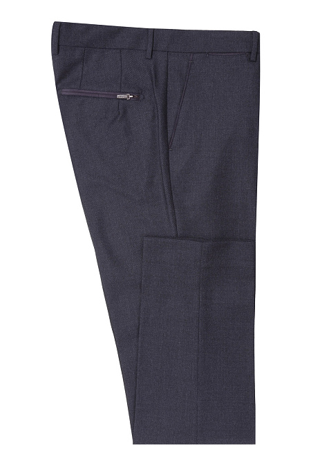Мужские брендовые брюки арт. RD1073 NAVY/1 Meucci (Италия) - фото. Цвет: Темно-синий. Купить в интернет-магазине https://shop.meucci.ru
