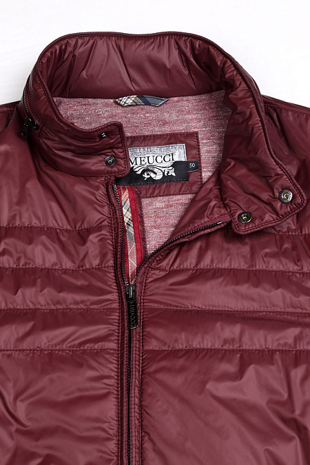 Куртка для мужчин бренда Meucci (Италия), арт. 1422 - фото. Цвет: Бордовый. Купить в интернет-магазине https://shop.meucci.ru
