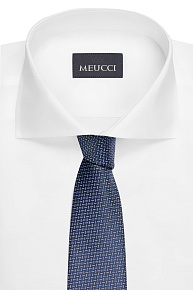 Темно-синий галстук с цветным орнаментом (EKM212202-124)