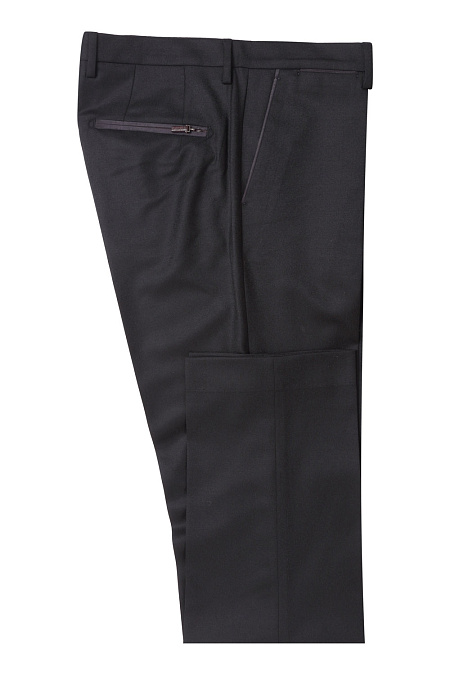 Мужские брендовые брюки арт. VB8996 BLACK Meucci (Италия) - фото. Цвет: Черный, микродизайн. Купить в интернет-магазине https://shop.meucci.ru
