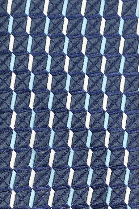 Темно-синий галстук с цветным орнаментом для мужчин бренда Meucci (Италия), арт. EKM212202-141 - фото. Цвет: Темно-синий, цветной орнамент. Купить в интернет-магазине https://shop.meucci.ru

