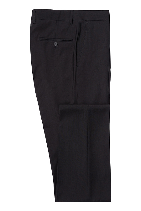 Мужские брендовые классические брюки из шерсти арт. MI 2200191/11009 Meucci (Италия) - фото. Цвет: Черный. Купить в интернет-магазине https://shop.meucci.ru

