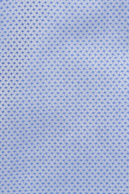 Модная мужская приталенная рубашка с рисунком жаккард арт. SL 90705 R 12171/151579 от Meucci (Италия) - фото. Цвет: Синий, рисунок жаккард. Купить в интернет-магазине https://shop.meucci.ru

