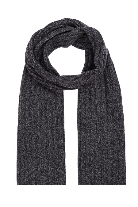 Темно-серый шарф из шерсти и кашемира для мужчин бренда Meucci (Италия), арт. 033Y72/2259 - фото. Цвет: Черный. Купить в интернет-магазине https://shop.meucci.ru

