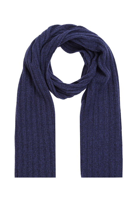 Синий шарф из шерсти и кашемира для мужчин бренда Meucci (Италия), арт. 033Y72/2255 - фото. Цвет: Синий. Купить в интернет-магазине https://shop.meucci.ru
