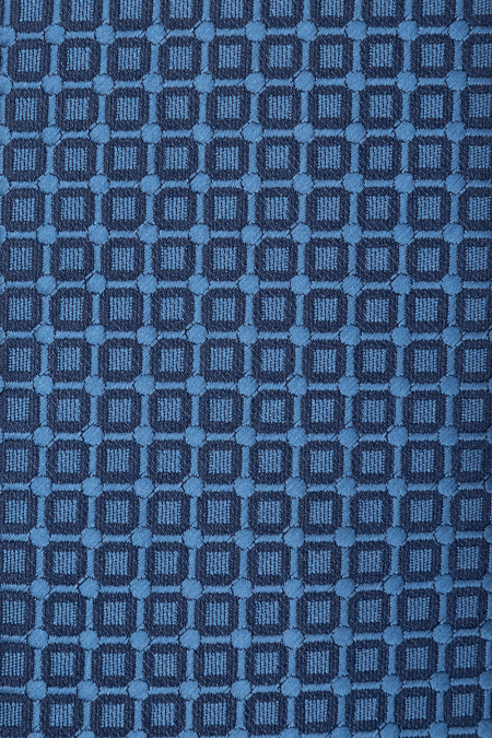 Синий галстук с орнаментом для мужчин бренда Meucci (Италия), арт. 03202006-58 - фото. Цвет: Синий с орнаментом. Купить в интернет-магазине https://shop.meucci.ru
