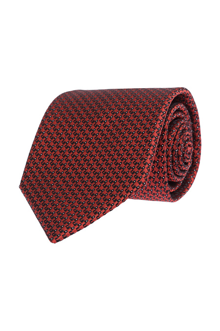 Шелковый галстук для мужчин бренда Meucci (Италия), арт. 46288/2 - фото. Цвет: Красный. Купить в интернет-магазине https://shop.meucci.ru
