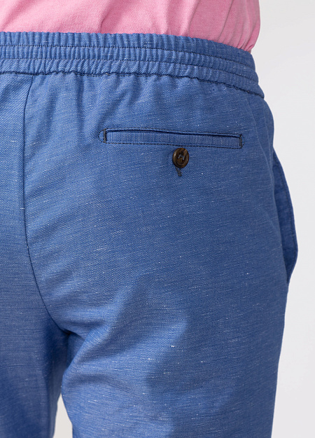 Мужские брендовые голубые брюки арт. SB1315X ROYAL Meucci (Италия) - фото. Цвет: Голубой. Купить в интернет-магазине https://shop.meucci.ru
