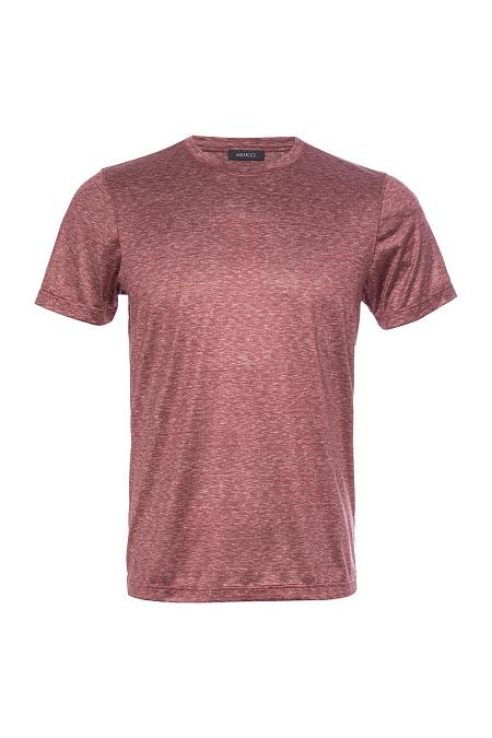 Шелковая футболка кораллового цвета  для мужчин бренда Meucci (Италия), арт. 60125/96799/290 - фото. Цвет: Коралловый. Купить в интернет-магазине https://shop.meucci.ru
