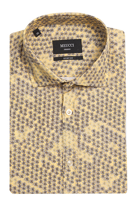 Модная мужская рубашка с коротким рукавом  арт. SP 91900R 3D143/14817 от Meucci (Италия) - фото. Цвет: Принт.
