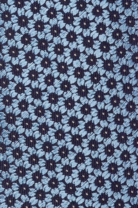 Синий галстук с узором для мужчин бренда Meucci (Италия), арт. 8163/3 - фото. Цвет: Синий с узором. Купить в интернет-магазине https://shop.meucci.ru
