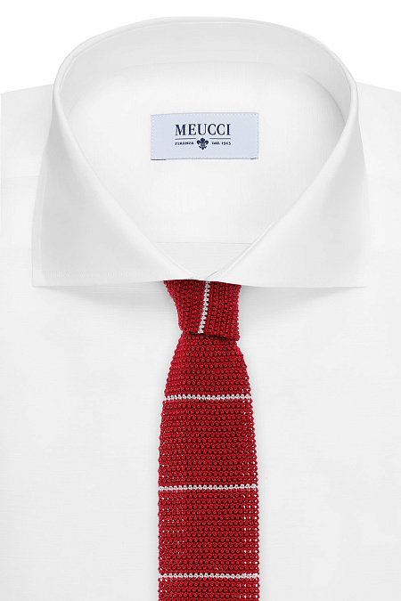 Галстук для мужчин бренда Meucci (Италия), арт. 1297/7 6 СМ. - фото. Цвет: Красный. Купить в интернет-магазине https://shop.meucci.ru
