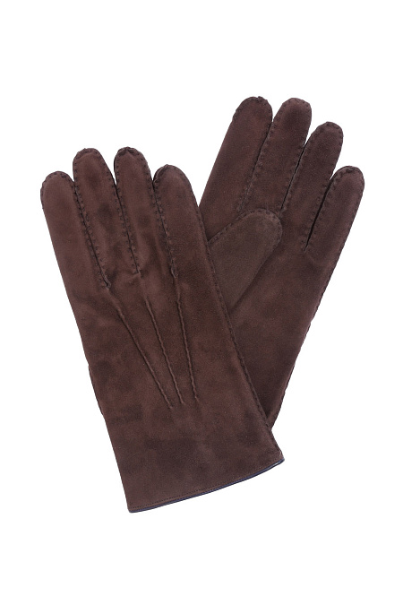 Коричневые кожаные перчатки для мужчин бренда Meucci (Италия), арт. ZU26S GIANDUIA - фото. Цвет: Коричневый. Купить в интернет-магазине https://shop.meucci.ru
