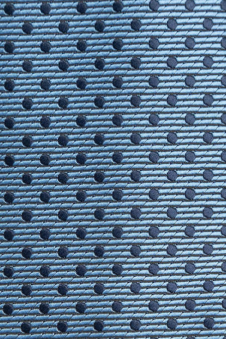 Галстук голубого цвета с орнаментом для мужчин бренда Meucci (Италия), арт. EKM212202-148 - фото. Цвет: Голубой с орнаментом. Купить в интернет-магазине https://shop.meucci.ru
