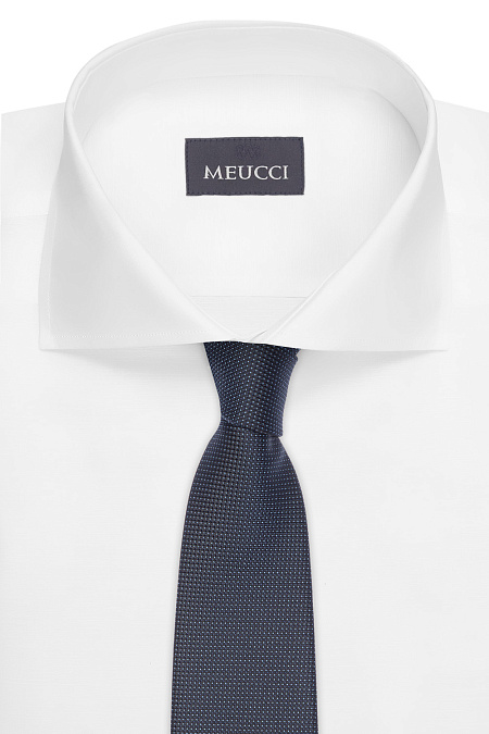 Серо-синий галстук с орнаментом для мужчин бренда Meucci (Италия), арт. 03202006-60 - фото. Цвет: Серо-синий с орнаментом. Купить в интернет-магазине https://shop.meucci.ru
