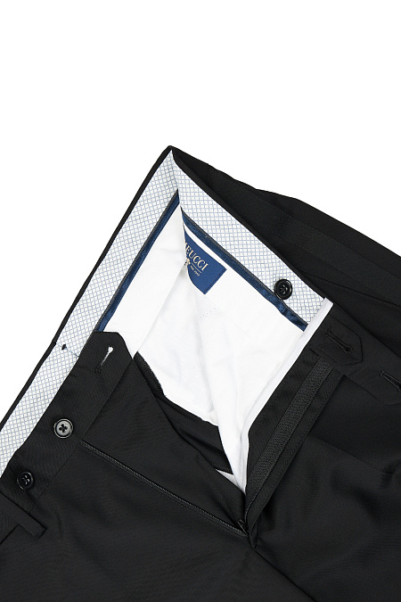 Мужские брендовые брюки арт. MI 2161153/1132 Meucci (Италия) - фото. Цвет: Черный. Купить в интернет-магазине https://shop.meucci.ru
