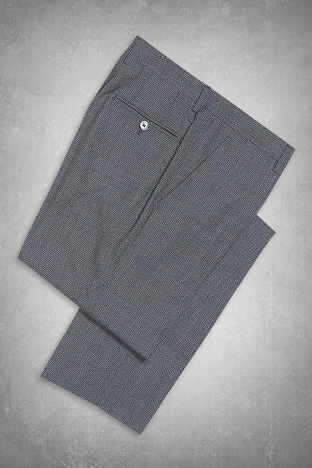 Мужские брендовые брюки арт. MI 30061/7001 Meucci (Италия) - фото. Цвет: Серый, микродизайн	. Купить в интернет-магазине https://shop.meucci.ru
