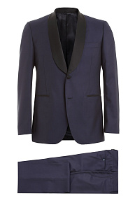 Темно-синий костюм из смеси шерсти и шелка (MI 2261173/1211)