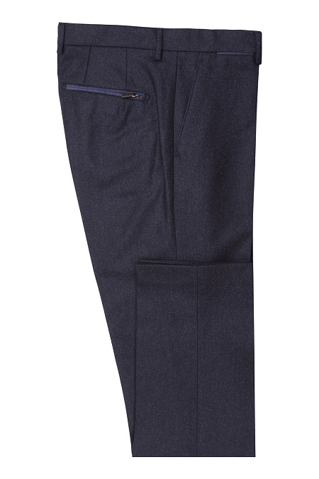 Мужские брендовые брюки арт. VB1504 NAVY Meucci (Италия) - фото. Цвет: Темно-синий. Купить в интернет-магазине https://shop.meucci.ru
