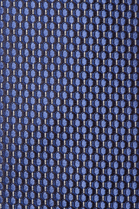 Шелковый галстук с узором для мужчин бренда Meucci (Италия), арт. 8090/1 - фото. Цвет: Синий с микроузором. Купить в интернет-магазине https://shop.meucci.ru
