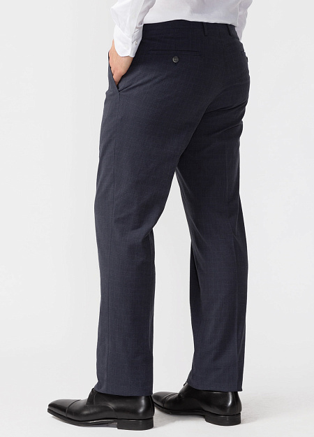 Мужские брюки  арт. 1065/92460/402 Meucci (Италия) - фото. Цвет: Серый в клетку. Купить в интернет-магазине https://shop.meucci.ru
