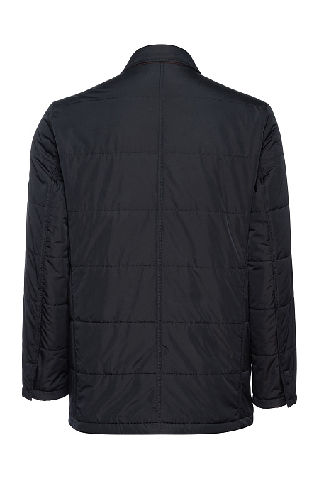 Утепленная стеганая куртка-пиджак  для мужчин бренда Meucci (Италия), арт. 4919 - фото. Цвет: Темно-синий. Купить в интернет-магазине https://shop.meucci.ru
