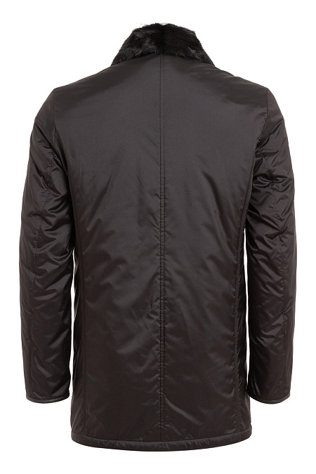 Утепленная черная куртка для мужчин бренда Meucci (Италия), арт. CHIETI NERO - фото. Цвет: Черный. Купить в интернет-магазине https://shop.meucci.ru
